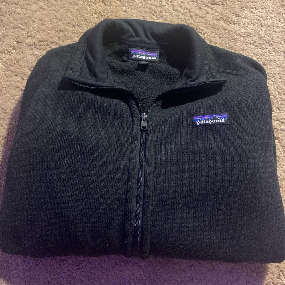 Women’s Fleece Black Patagonia Jacket Size Small